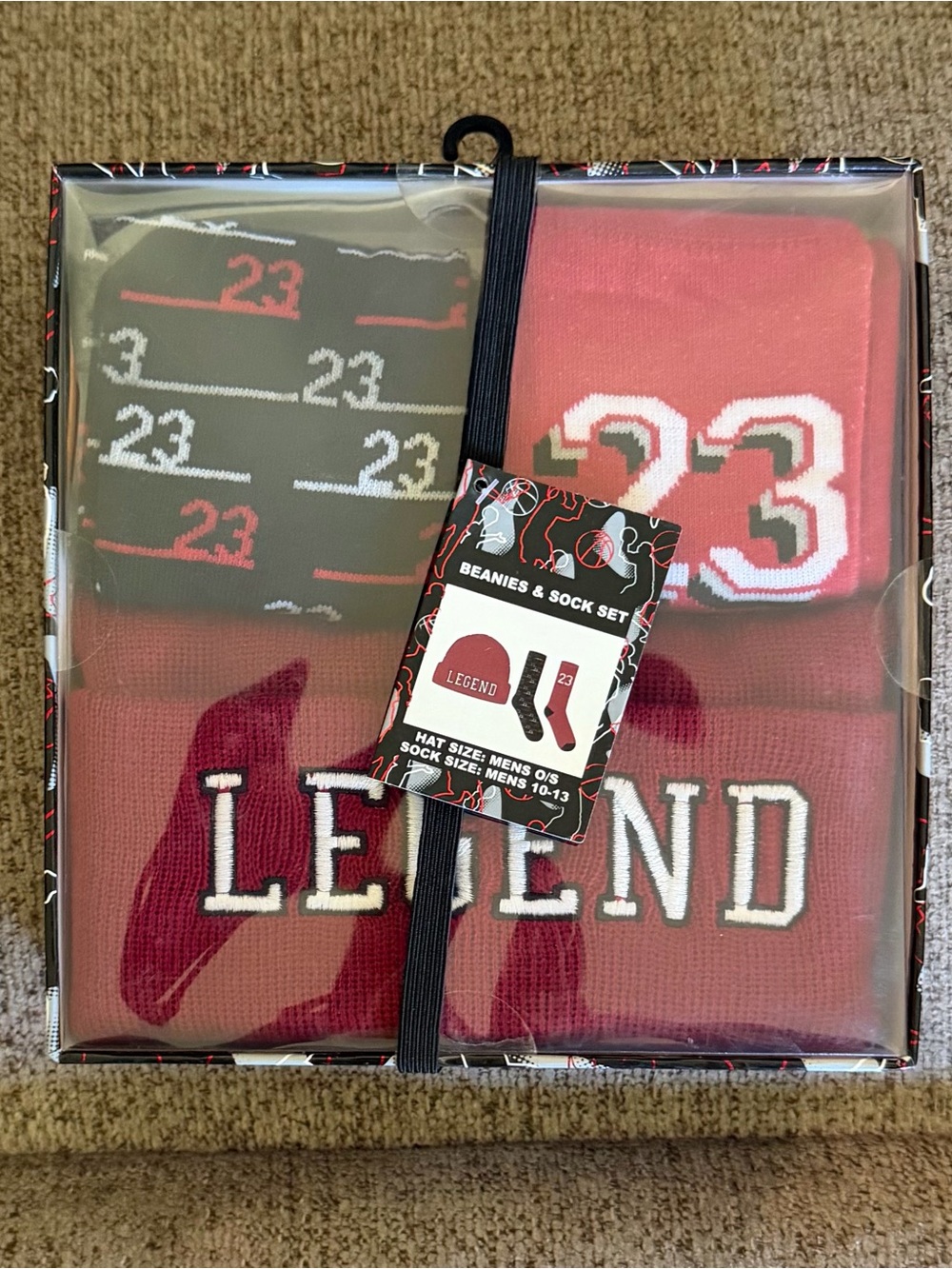 Men’s Legend 23 Gift Set- Beanie and 2 Pairs of Crew Socks